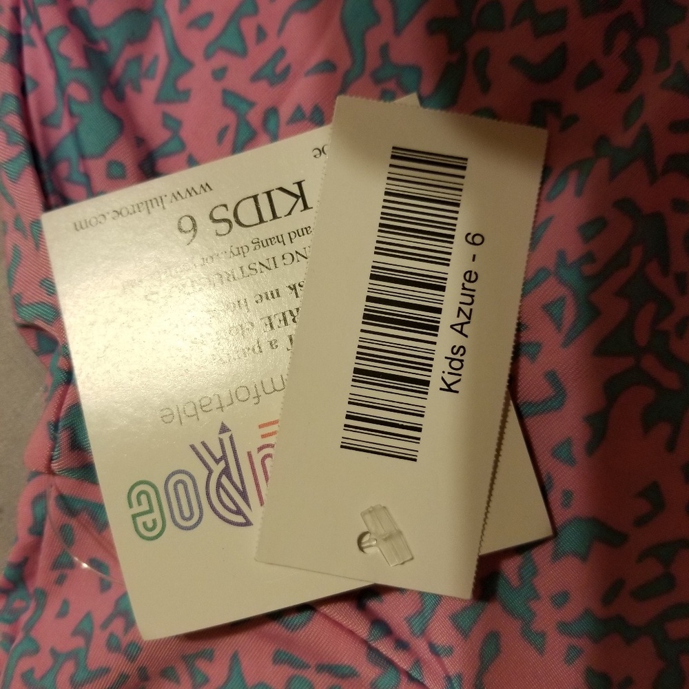 Lularoe kids azure size 6 nwt